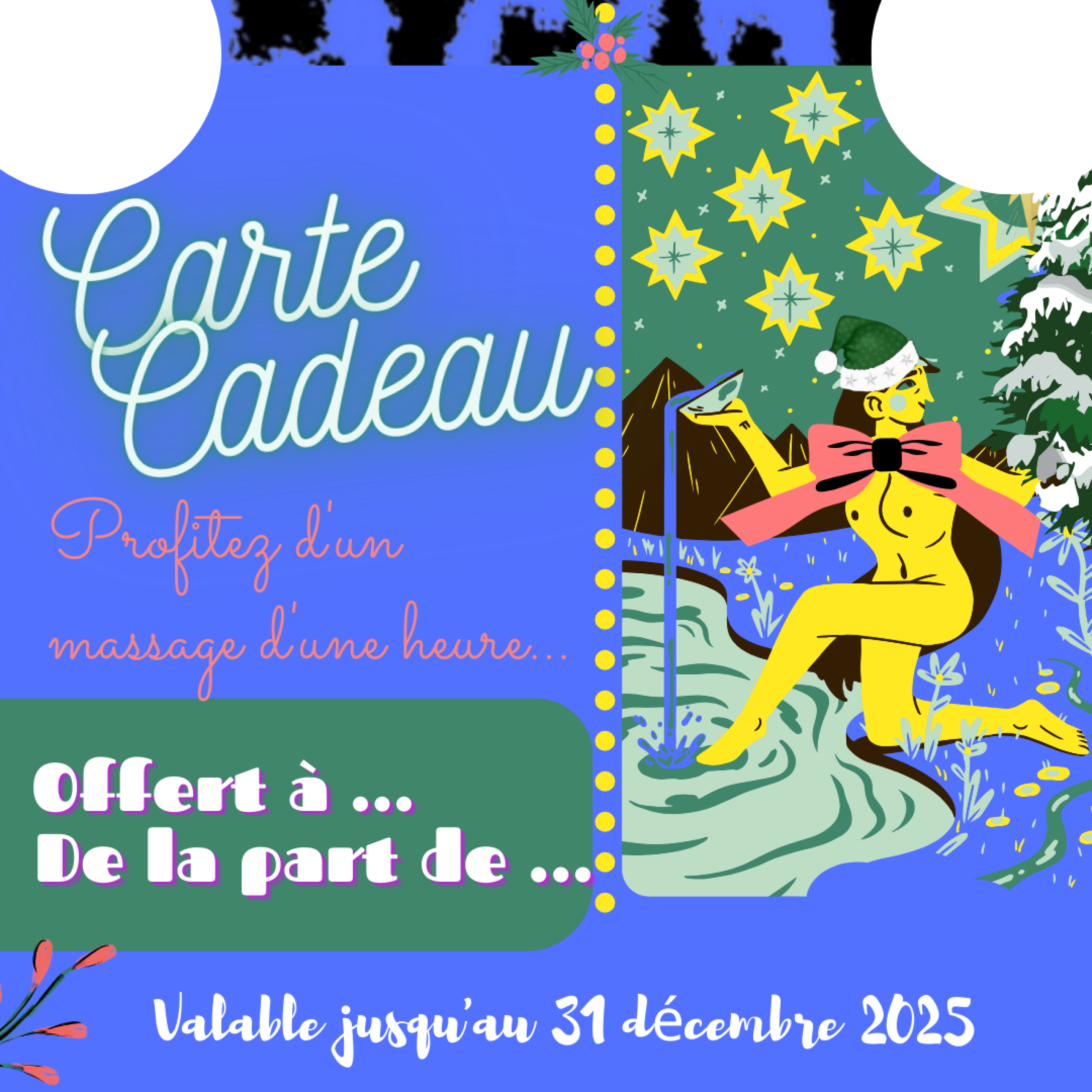 Carte cadeau Noël insolite