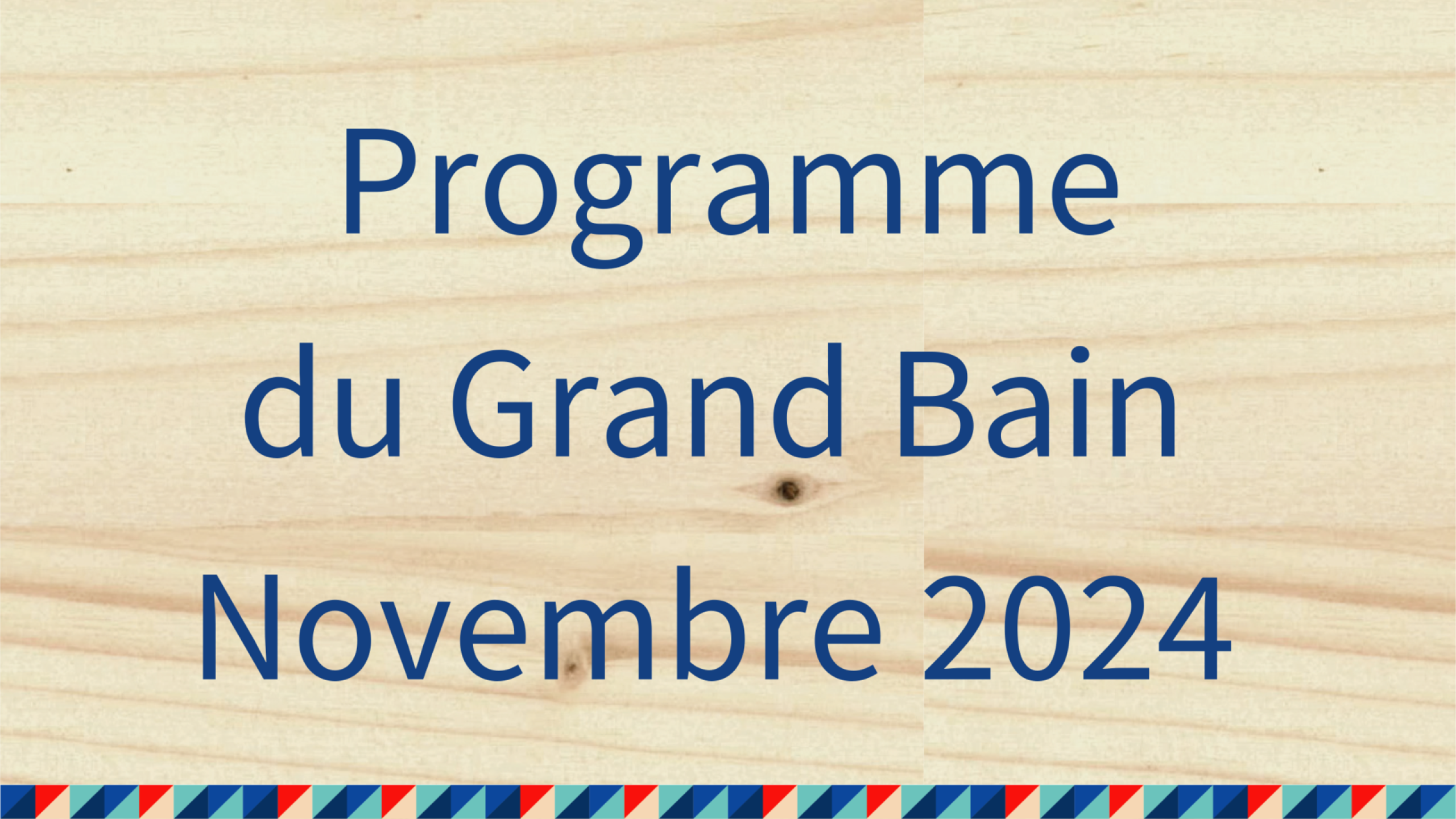 programme de novembre